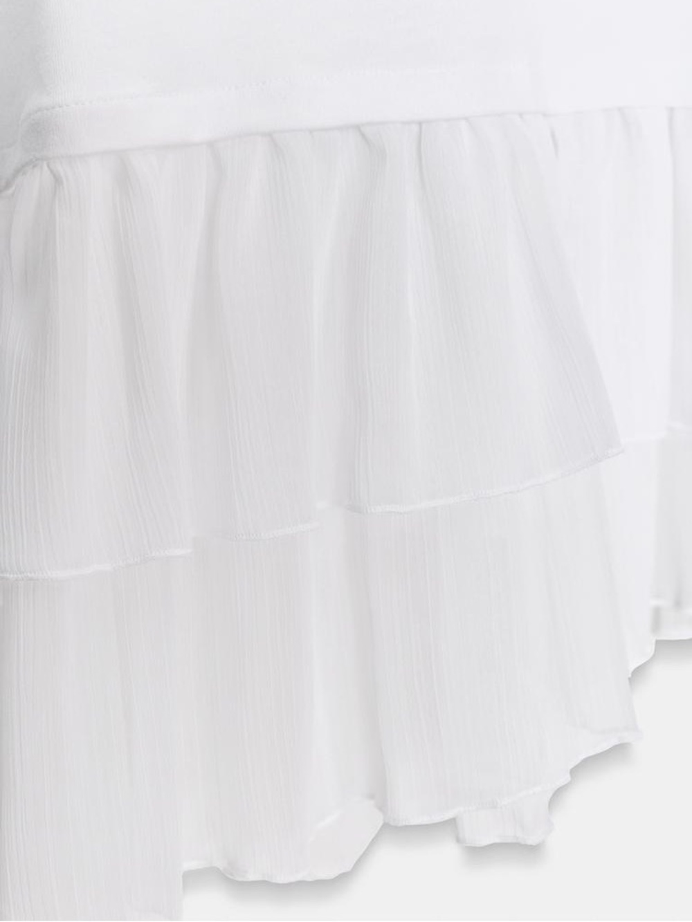 ZARA COMBINATION RUFFLE TOP - Picture 7 of 10